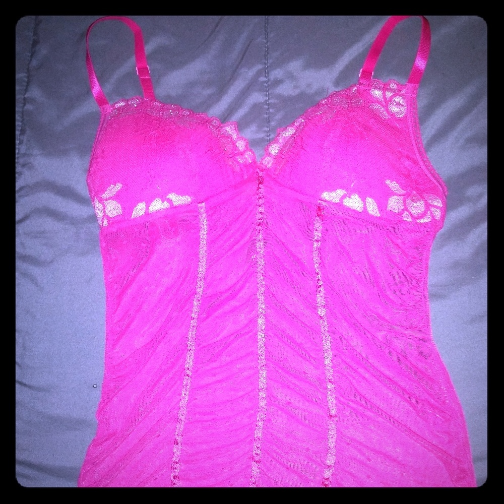 Sexy Little Things HOT pink lingerie top